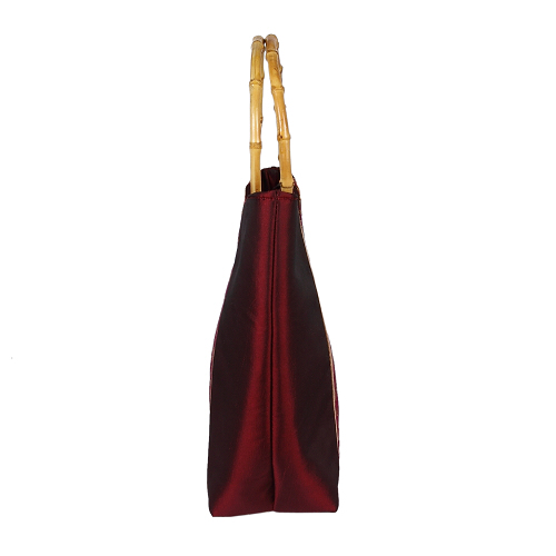 Tasche aus Seide mit Bambushenkel, Handtaschen, Asiatisch, 6811